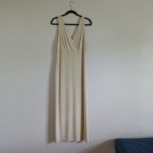 Vintage Joseph Ribkoff Long Maxi Slip Dress Champagne Gold Color